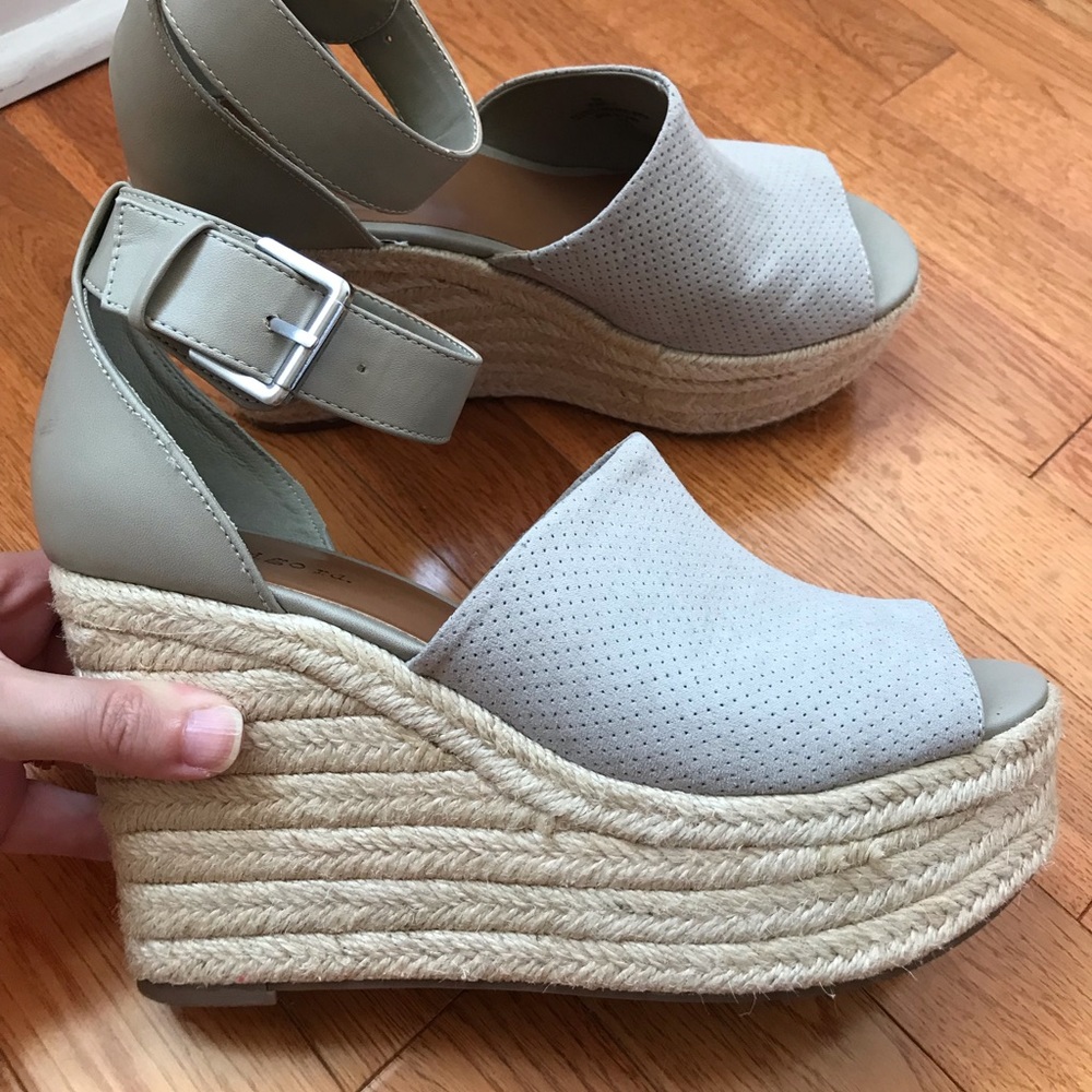 Suede Platform Sandals
